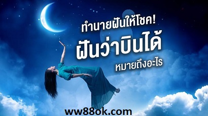 ฝันว่าคุณกำลังบินหมายความว่าอย่าง